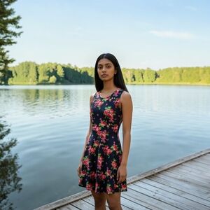 NWOT Modcloth Gilli Floral Dress Size S